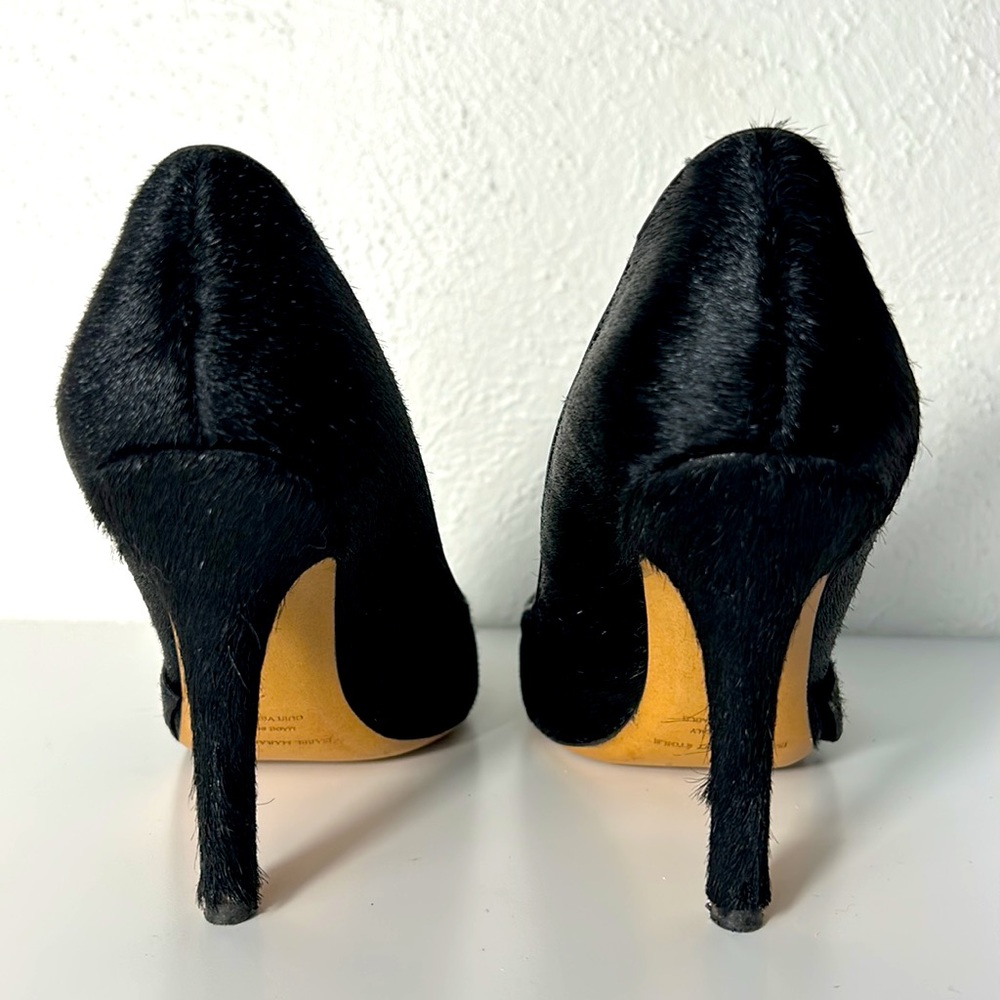 Isabel Marant Black Calf Hair Pump 37 - Picture 7 of 9
